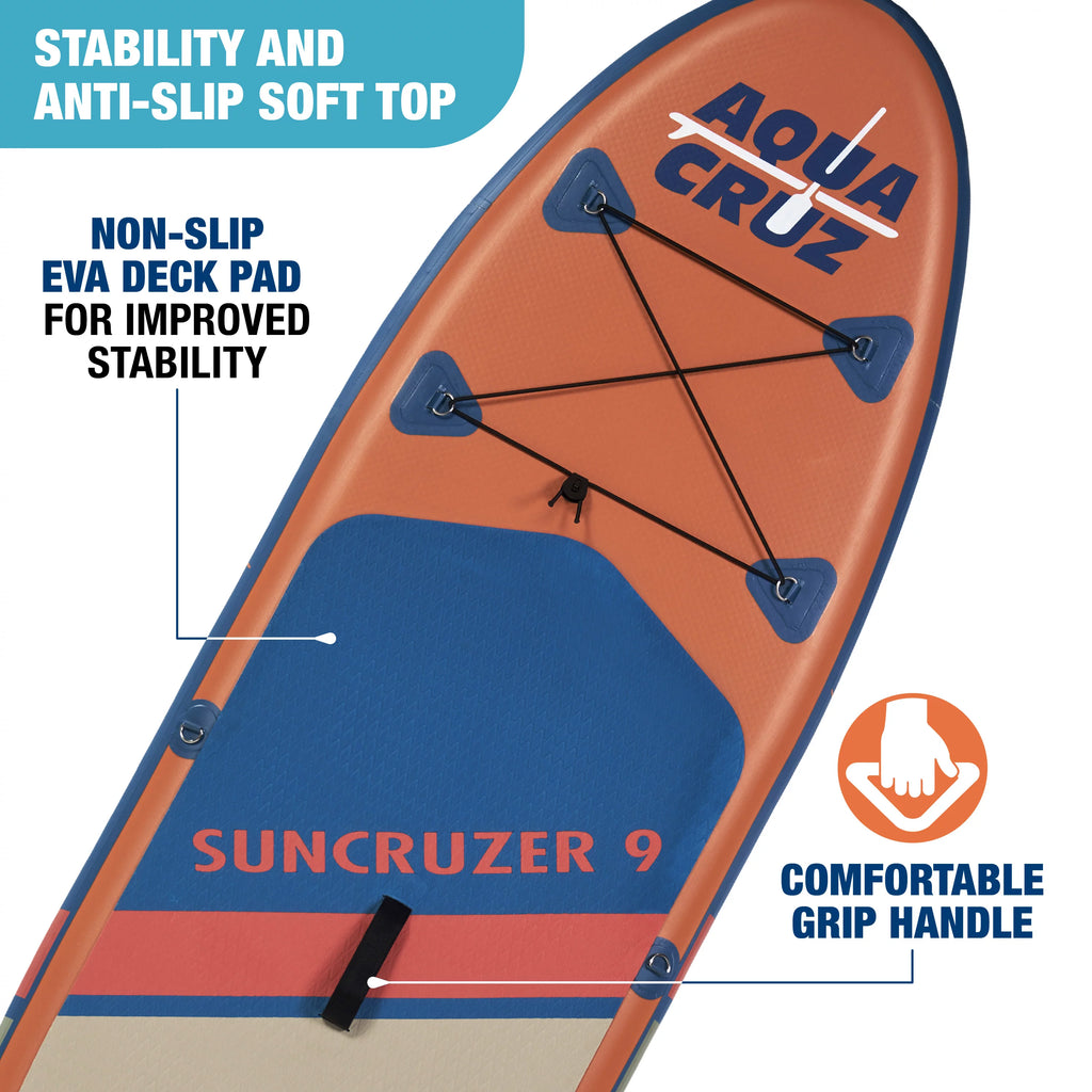 9 ft. Inflatable Stand Up Paddle Board Set T70333
