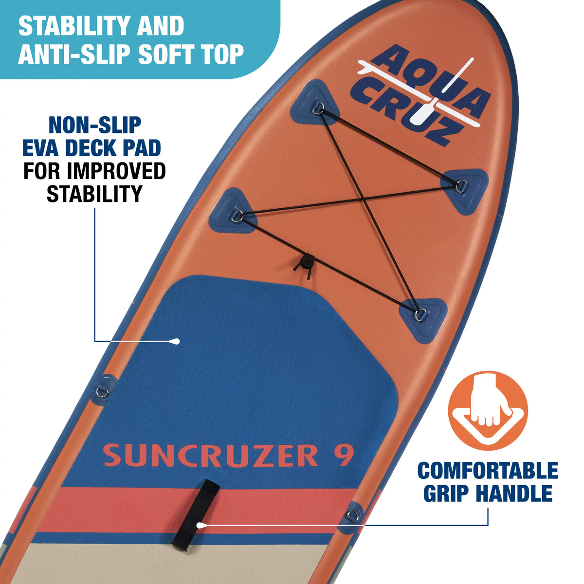 9 ft. Inflatable Stand Up Paddle Board Set T70333