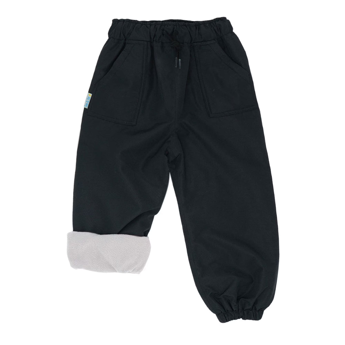 Black Fleece Lined Rain Snow Pants Size 3T C2037