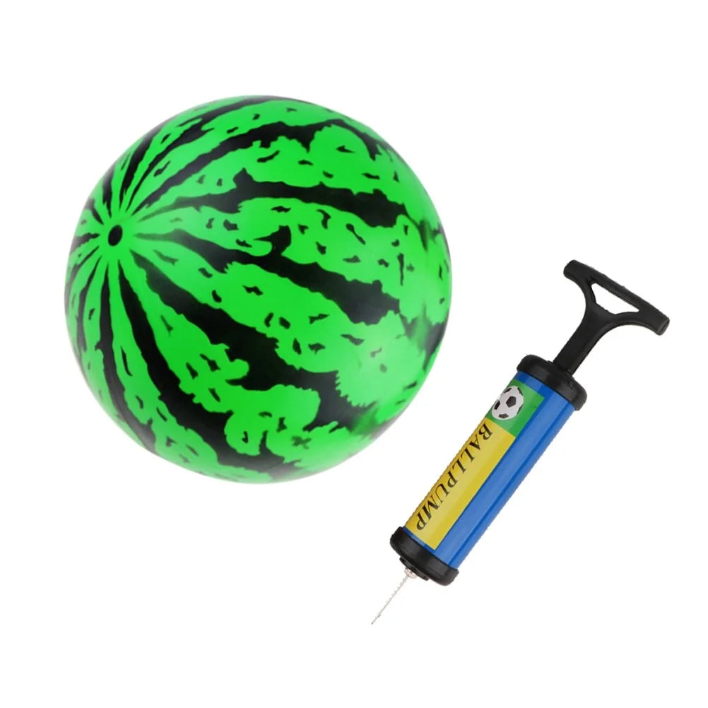 2Pcs 9 Inch Inflatable Bouncy Ball with Pump Kids Education Toys A537