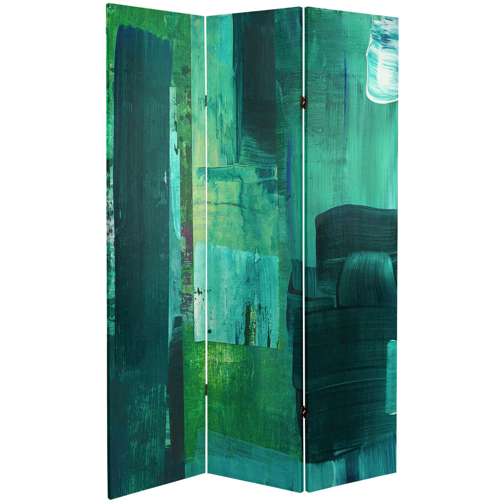 6 ft. Tall Double Sided Undersea Canvas Room Divider Z72705