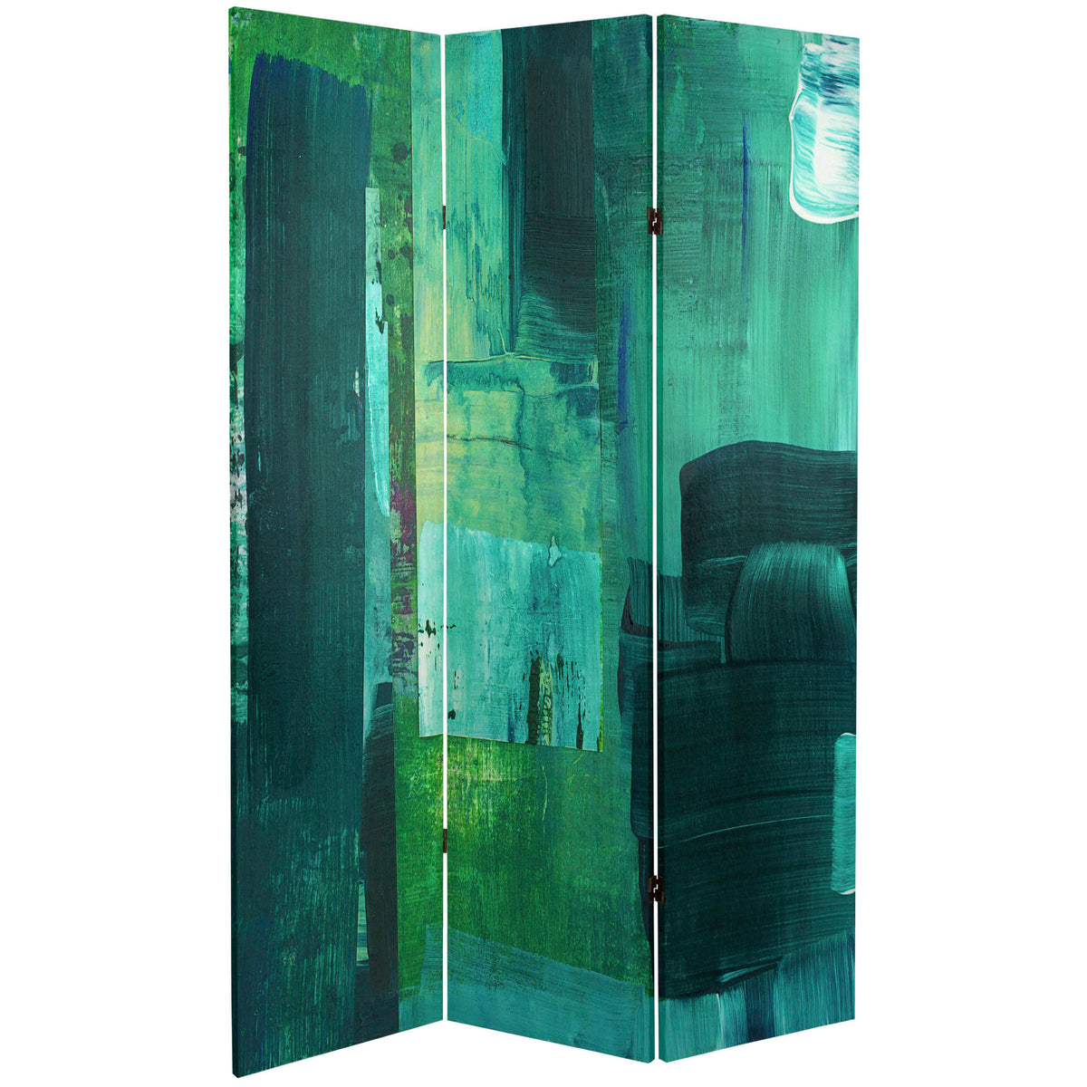 6 ft. Tall Double Sided Undersea Canvas Room Divider Z72705