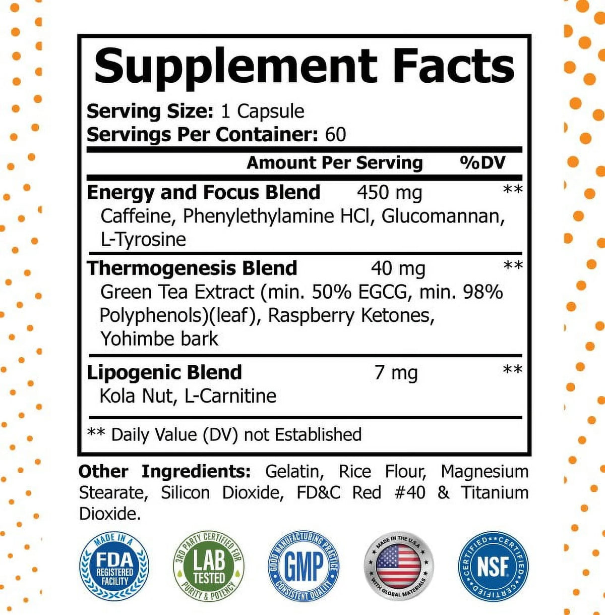 Thermogenic Fat Burner & Weight Loss Supplement E35586