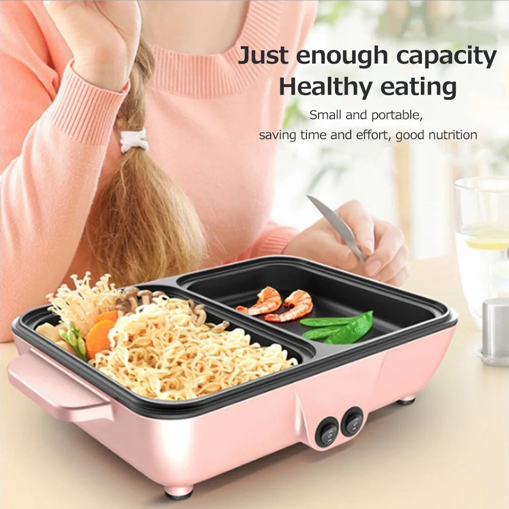 2L Electric Grill Pan Barbecue One Pot 1200W U45355