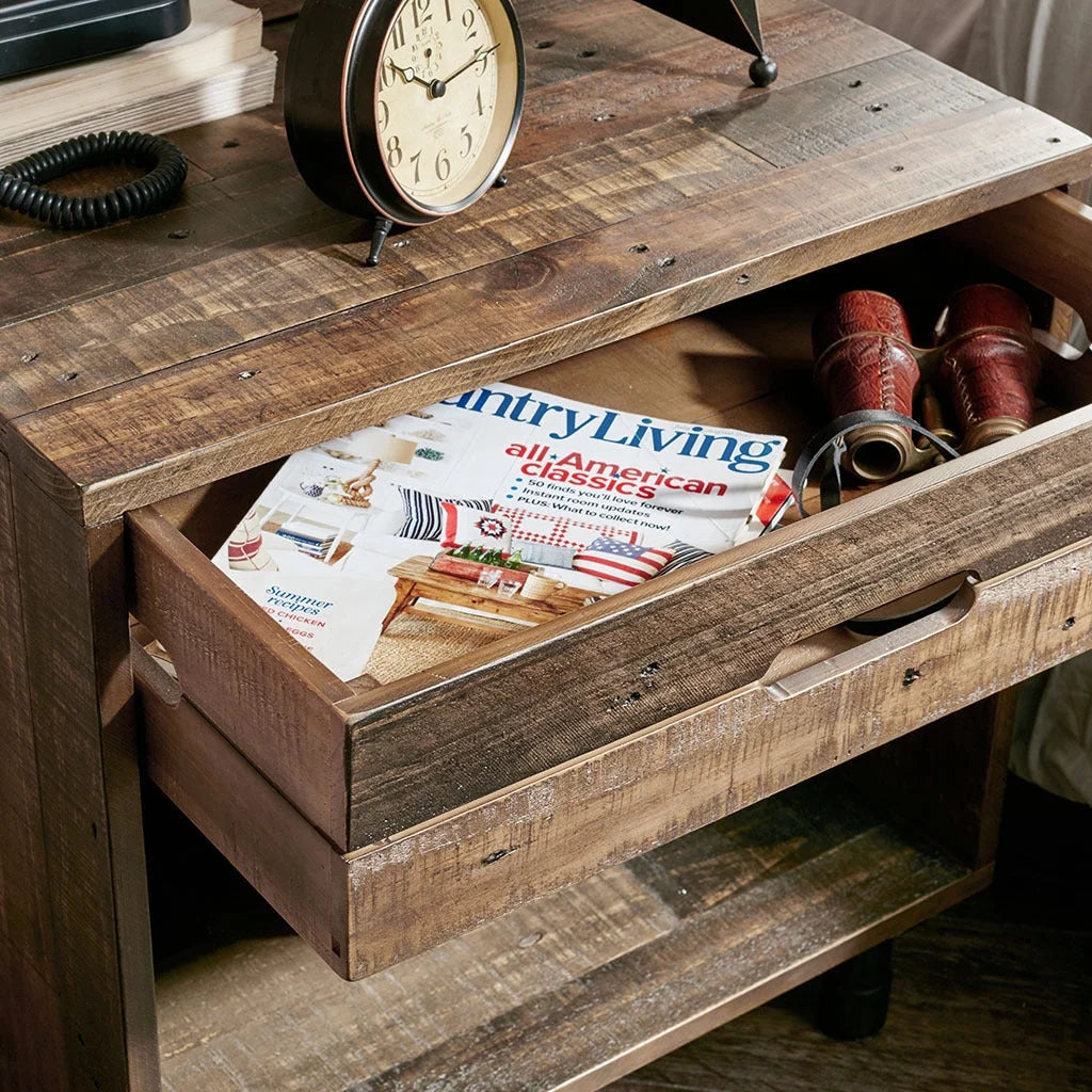 Solid Wood Nightstand Z87685