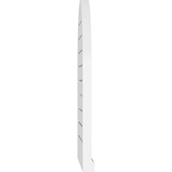 Round Top Surface Mount PVC Gable Vent with Brickmould D5949