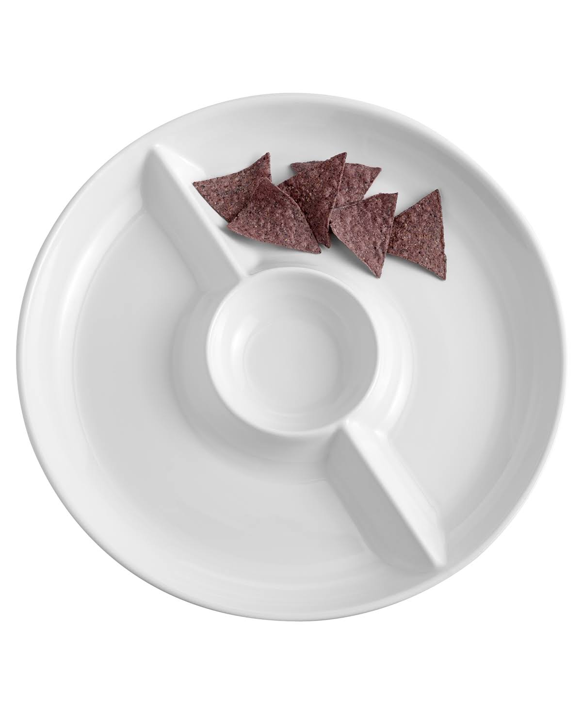 3 Section Chip & Dip Server - White K9690