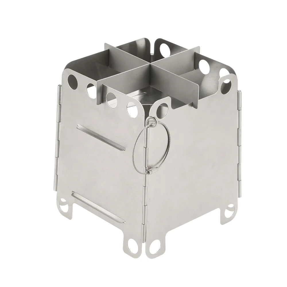 Stainless Steel Portable Folding Wood Stove I757943