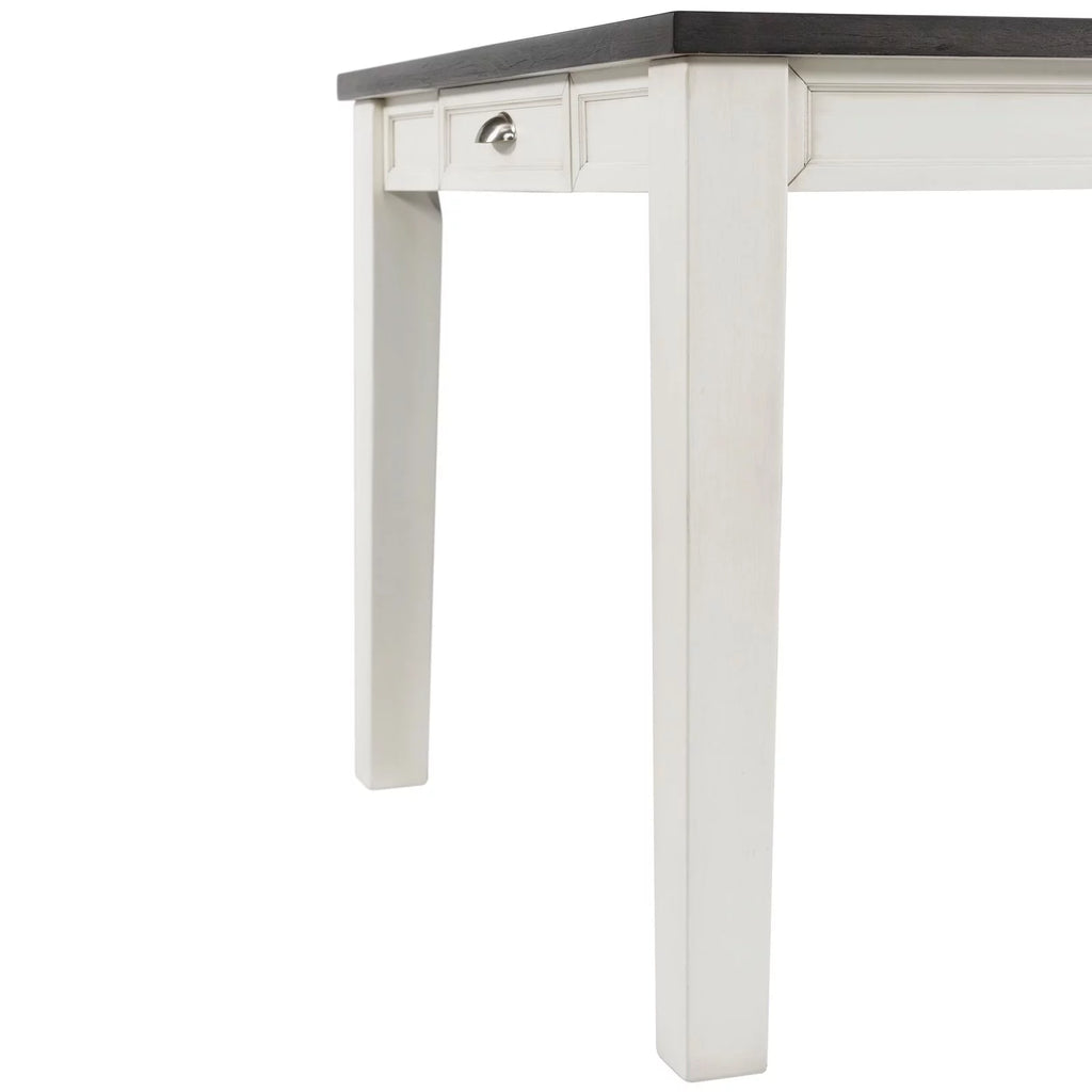White Dining Table with Storage E6560