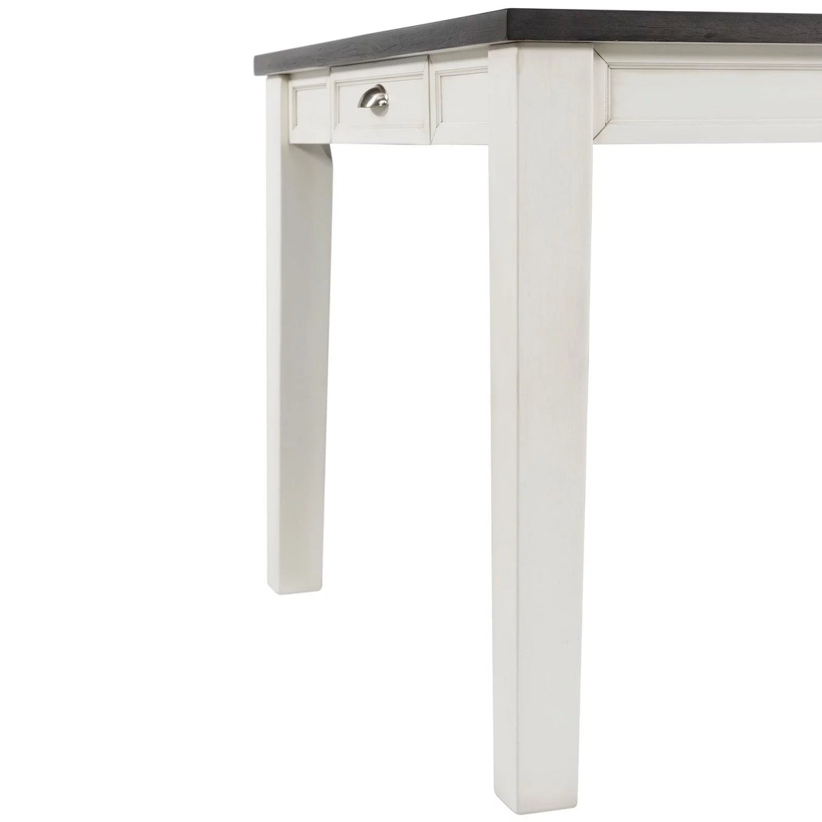 White Dining Table with Storage E6560