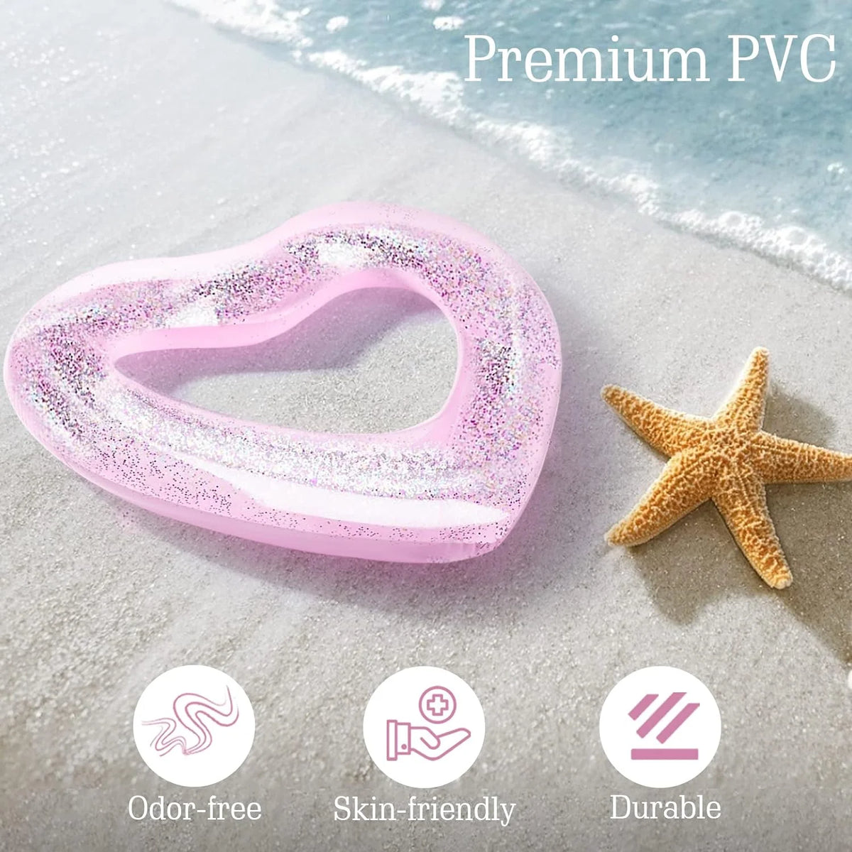 Heart Shaped Pool Float Tube Ring Q6014