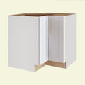 White Shaker Assembled Plywood 36 in. Corner Base Kitchen Cabinet F644470