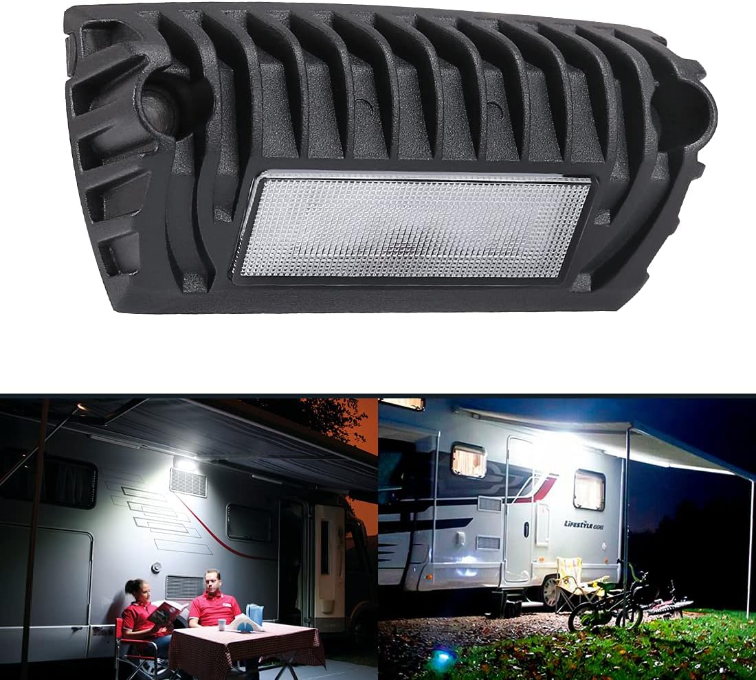 2 Pack 12V LED RV Ceiling Dome Lights with Touch Dimmer, Natural White 4000K F27058