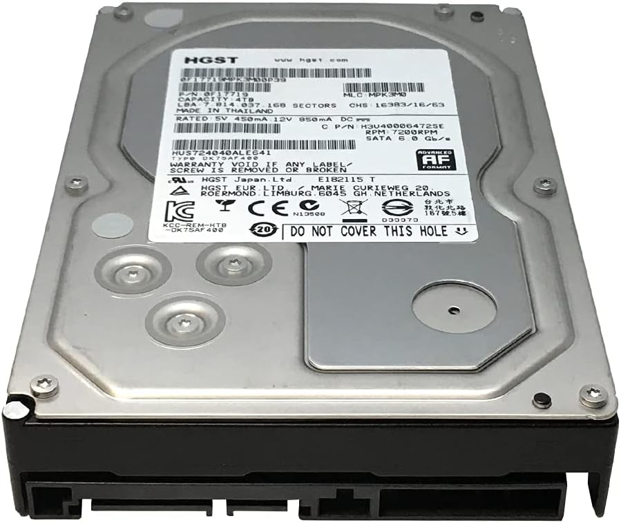 4TB 7200RPM 64MB Cache SATA 6Gb/s 3.5-inch Enterprise Hard Drive (Renewed) Pack of 2 D2293