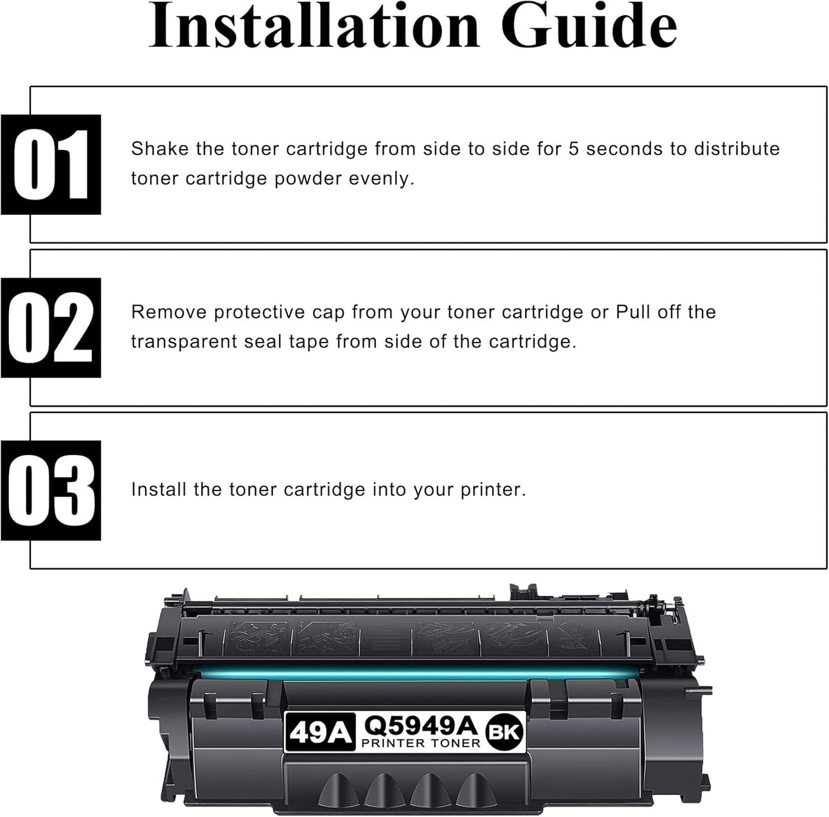Black 2-Pack Compatible 49A Toner Cartridge V63098