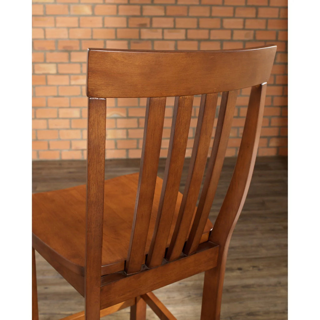 24" Wood Counter Stool Set of 2 K819