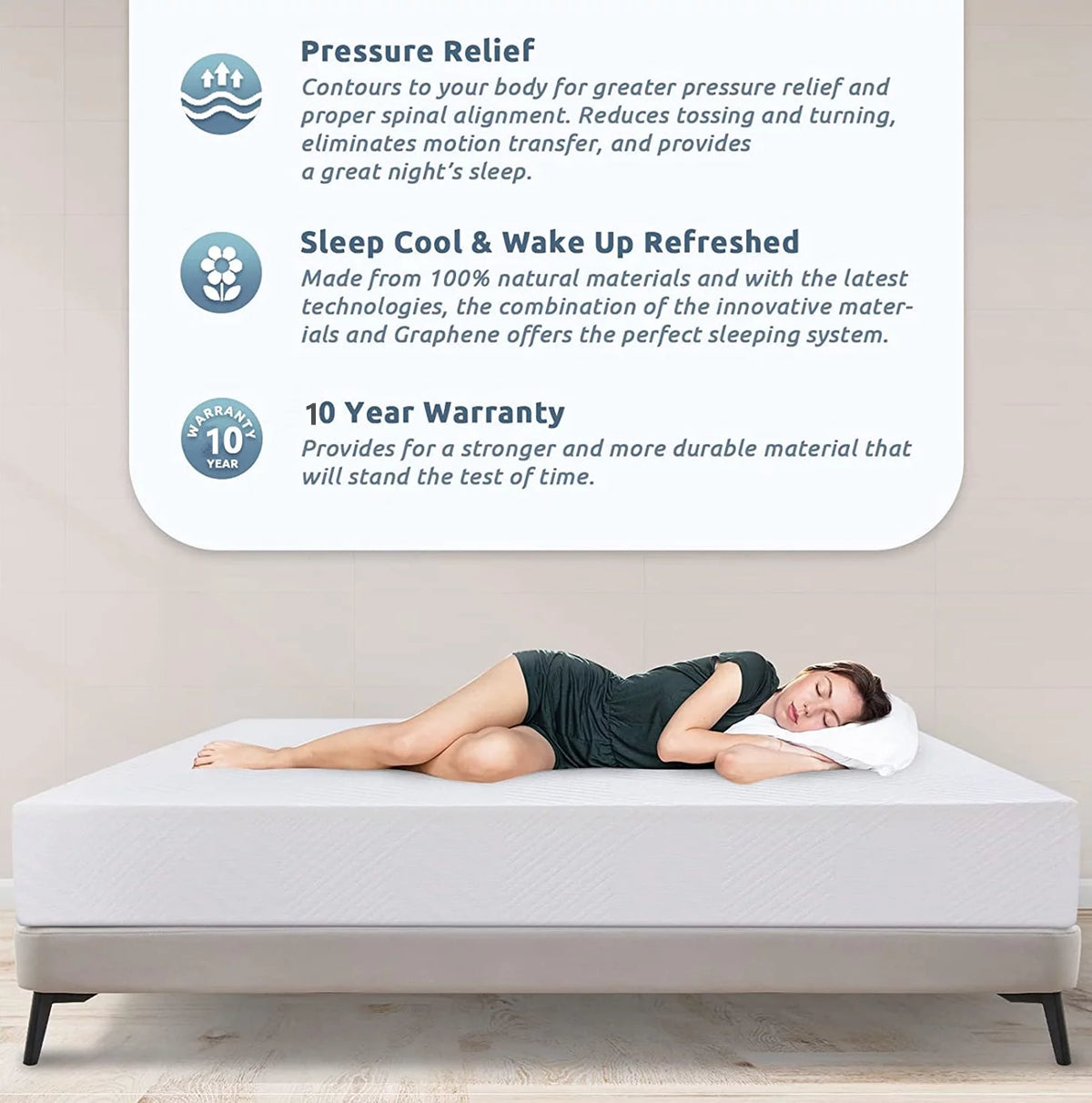 Twin Size Memory Foam Mattress T470