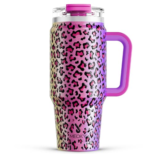 32 oz Insulated Stainless Steel Tumbler with Handle and Lid H48599