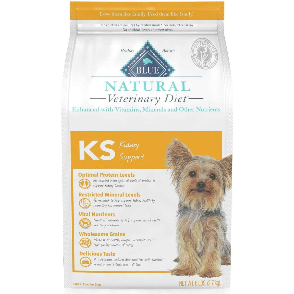 Natural Veterinary Diet KS Kidney Support Dry Dog Food U92754
