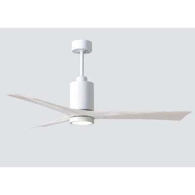 Gloss White 3 Blade Ceiling Fan with Remote V710