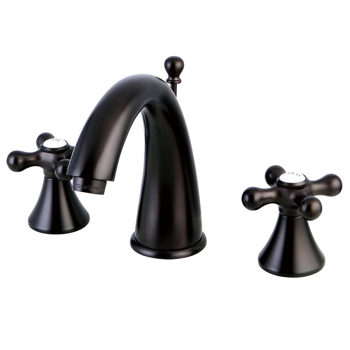 Satin Nickel Widespread Two Handle Lavatory Faucet with Brass Pop-Up U683197