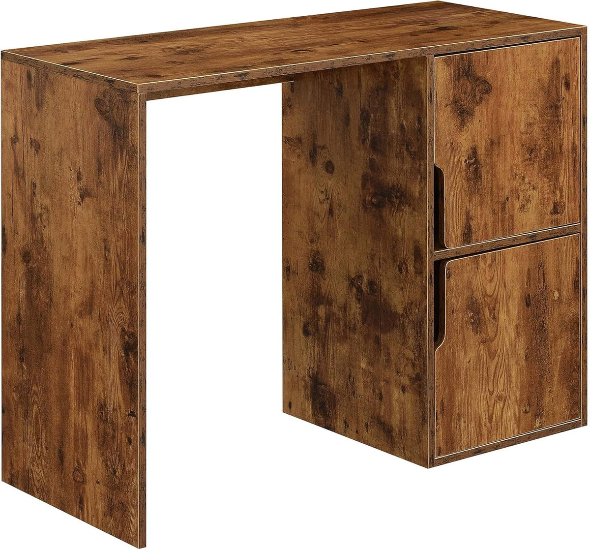 White Student Desk with Storage Cabinets B679302