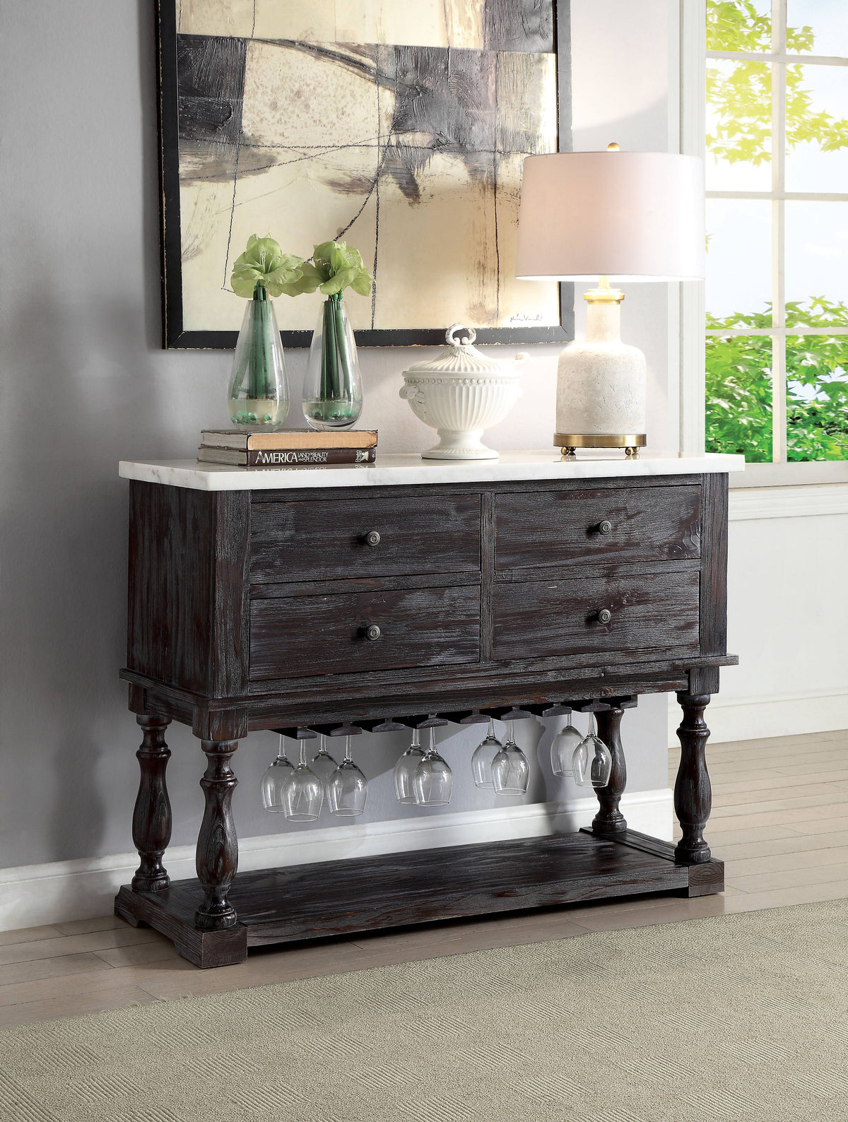 White Marble Server P6233