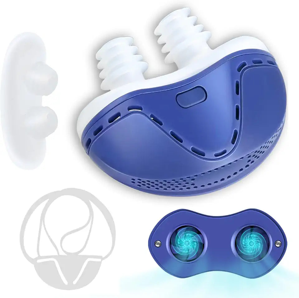 Anti Snoring Devices, Double Vortex Snoring Solution, Adjustable Wind Speed, Blue A111804