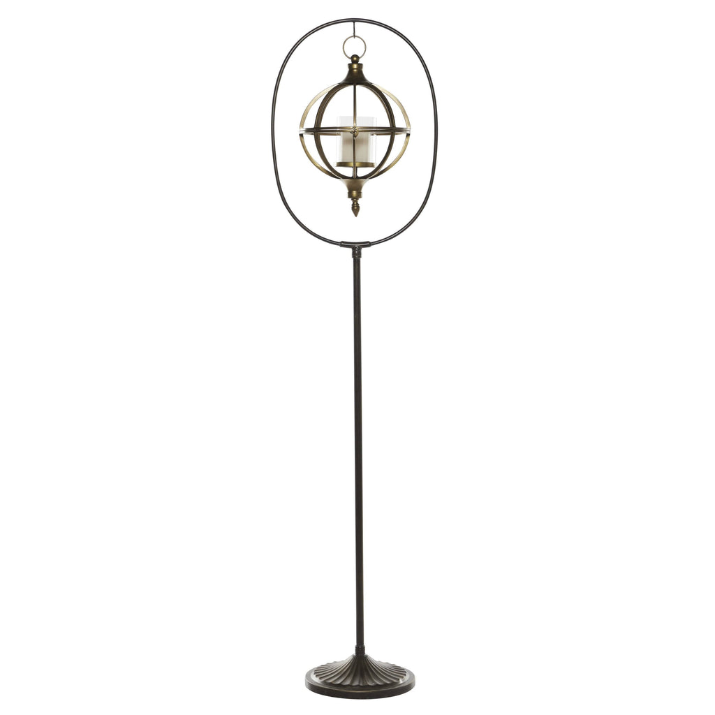 Bronze Metal Candle Lantern P995294