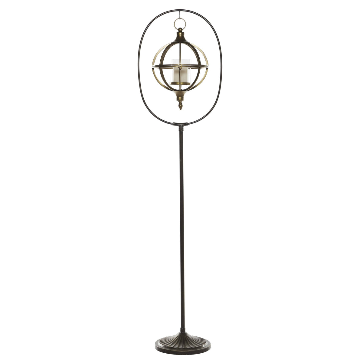 Bronze Metal Candle Lantern P995294