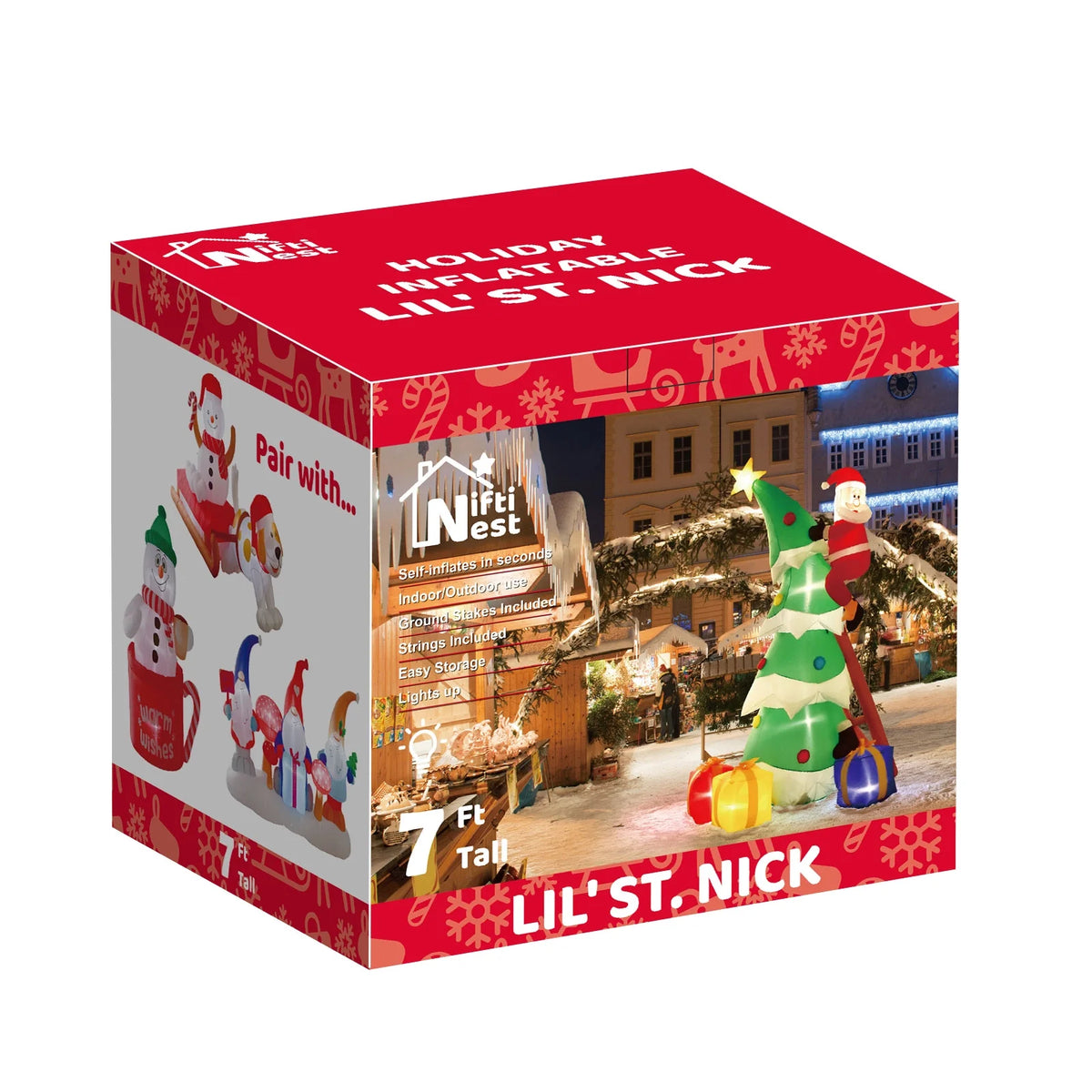 Giant Christmas Blow Up Yard Inflatable N7378