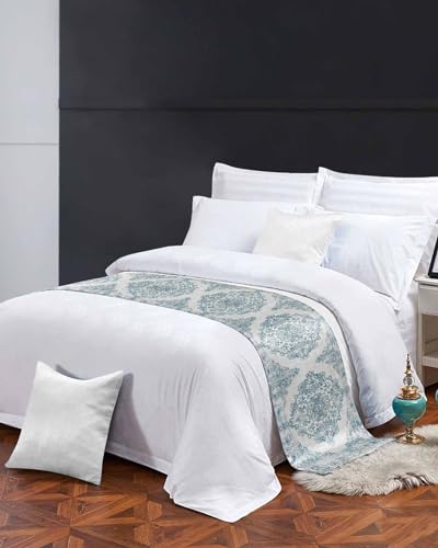 Teal Bed Runner Scarf King Size 94"x20" J705960