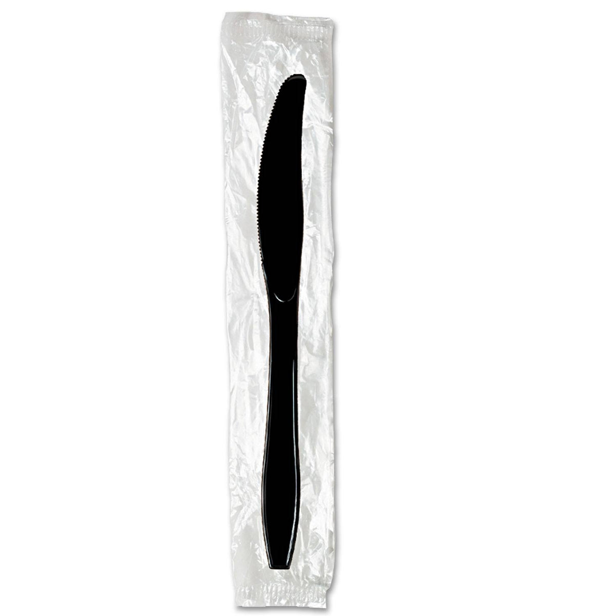 Black Plastic Knives 1000/Carton K252058