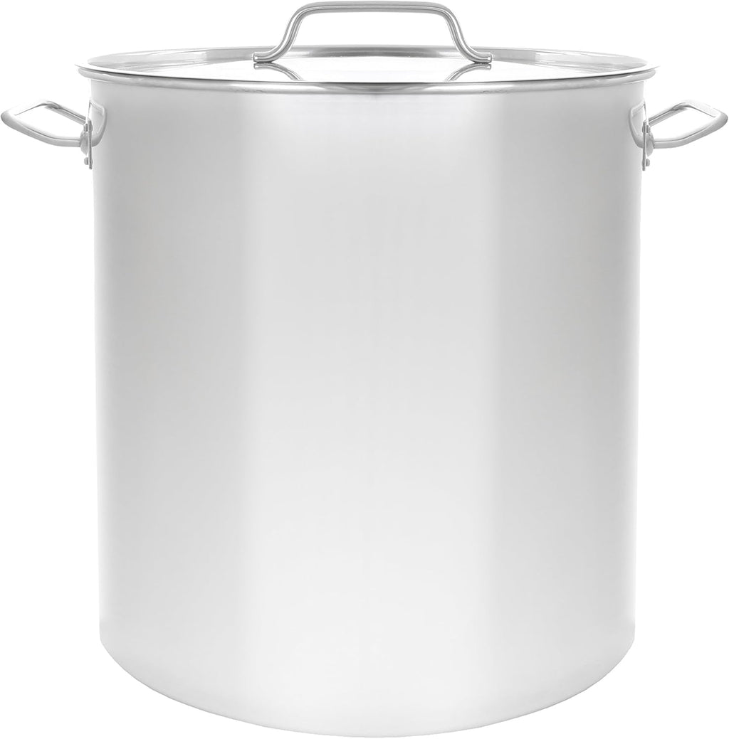 50 QT Polished Stainless Steel Stock Pot C5025