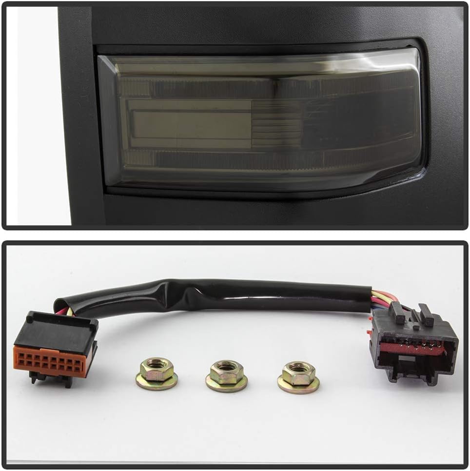 Telescoping Power Heated LED Signal Lights Towing Mirrors Pair Set Q8766
