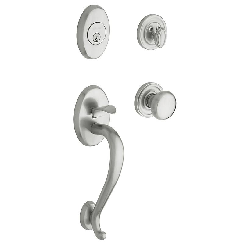 Distressed Oil-Rubbed Bronze Handleset with Classic Knob V759278