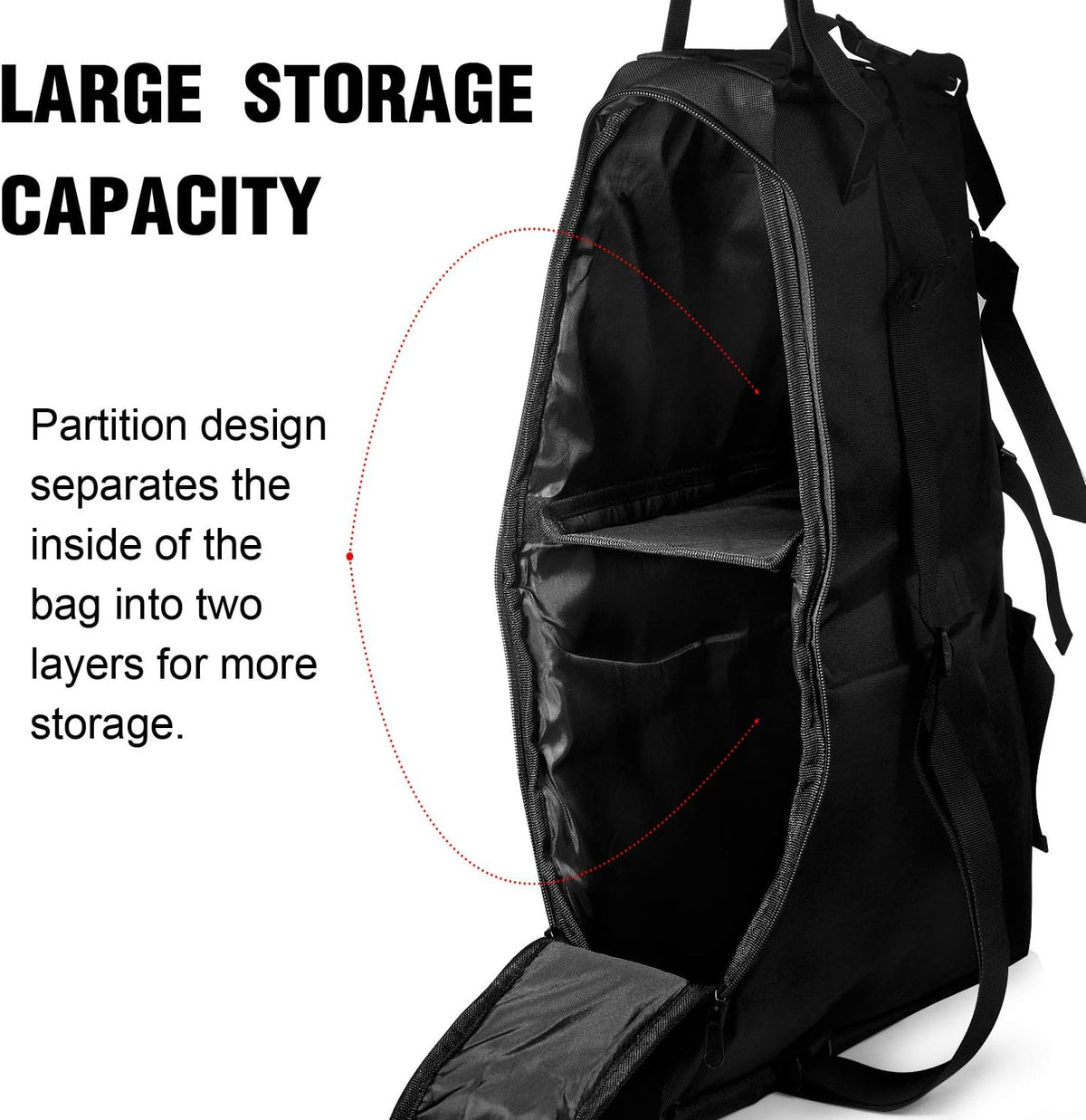 Roll Bar Storage Bag Cage with Multi-Pockets & Organizers J880