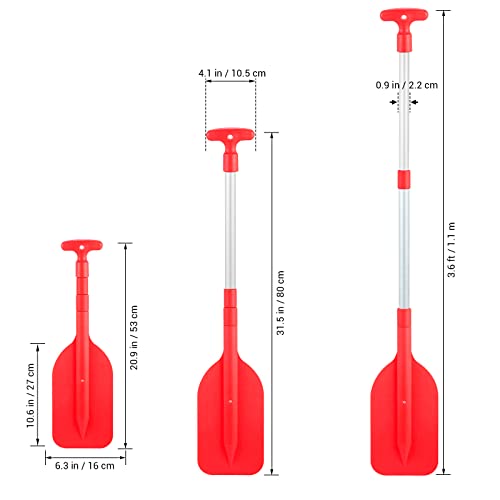 2Pcs Telescopic Kayak Paddle Plastic Aluminum Alloy J6646