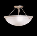 Brushed Nickel 3 Light Semi Flush W605604