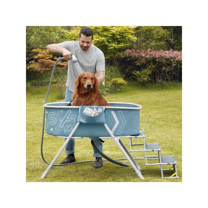 Big Dog Bath Tub with Stairs B52397