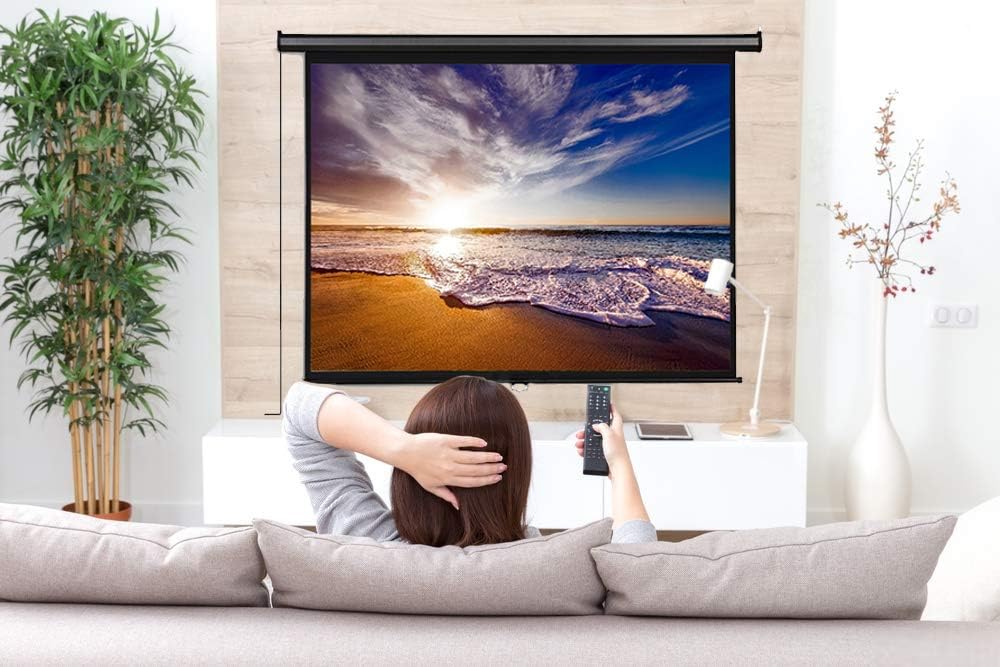 120 inch Motorized Projector Screen 4:3 with Remote Control Z69596