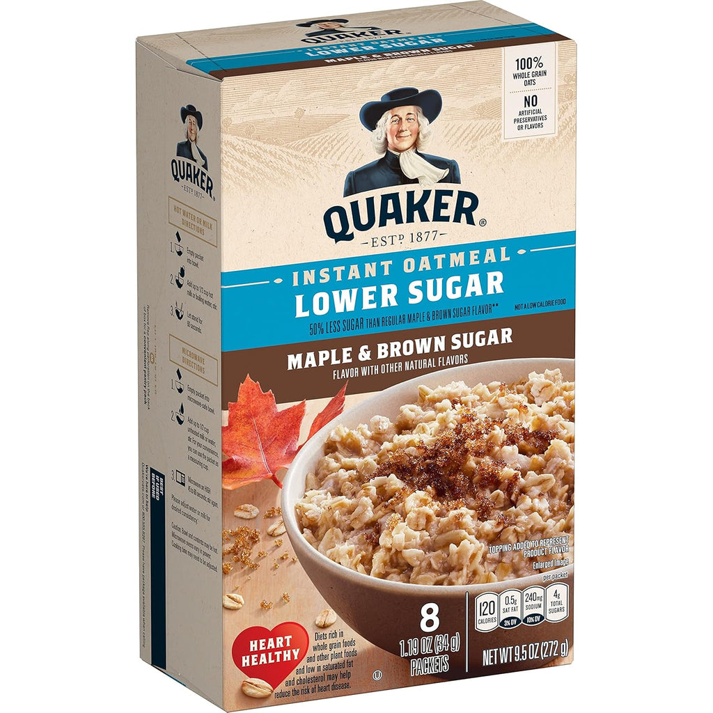 Maple Brown Sugar Instant Oatmeal, 1.19 oz Packets, 8 Count D50134