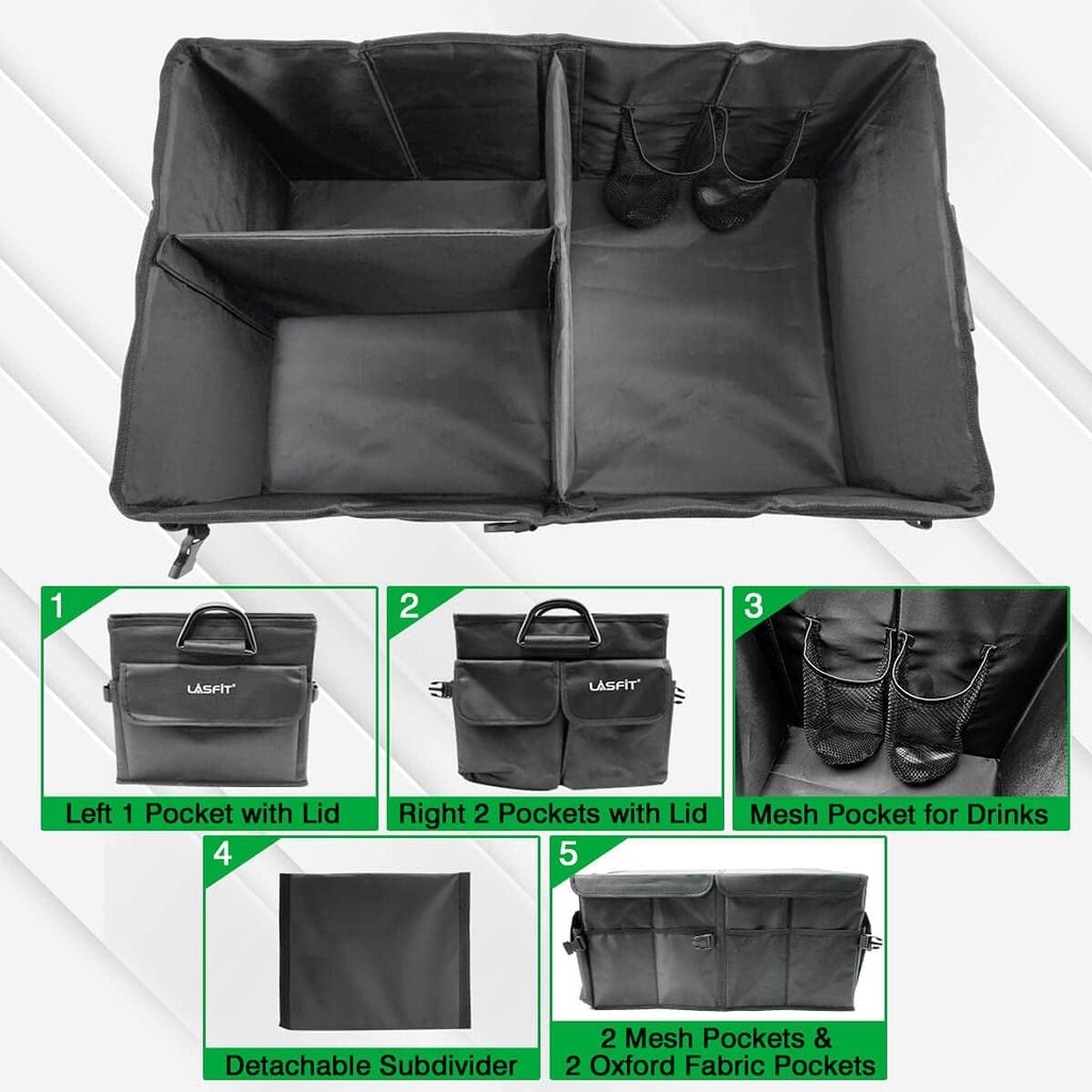 Collapsible Multi-Compartment Car Organizer Z561531