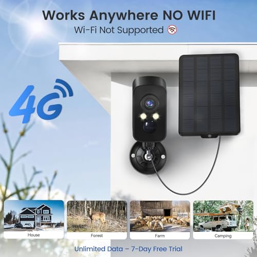 Wireless Outdoor Security Camera, 2K, Night Vision, IP65 L691