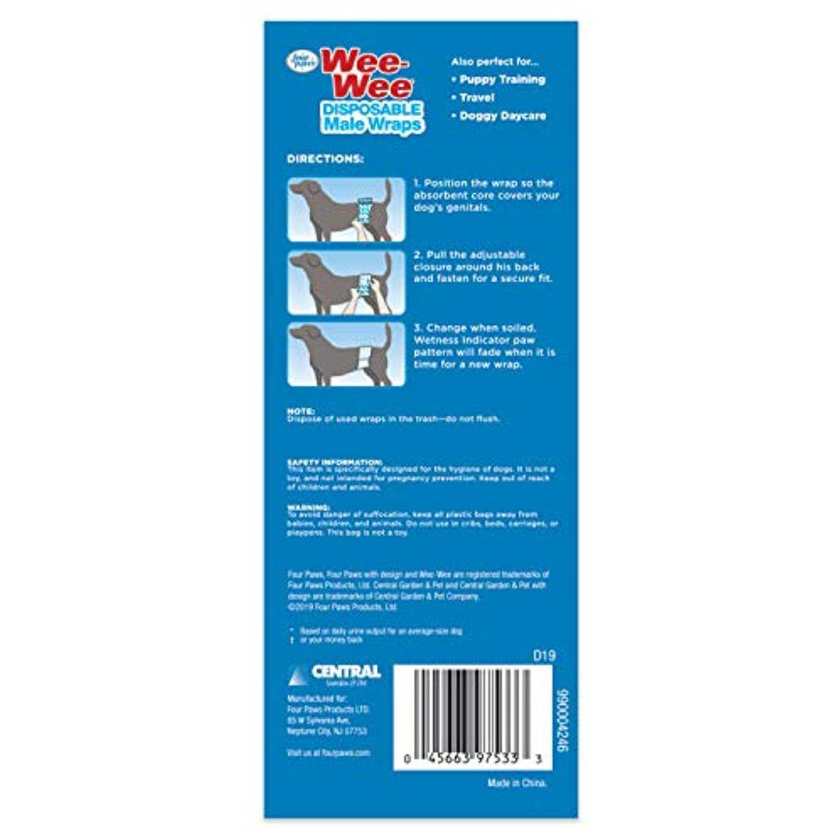 Disposable Male Dog Wraps S92378