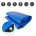 Waterproof Camping Tarp Shelter with Grommets Blue I940469