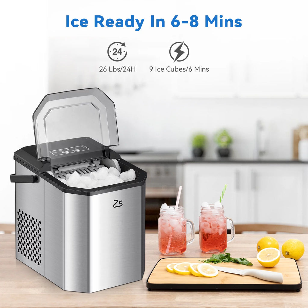 Countertop Nugget Ice Maker with Self-cleaning K1911