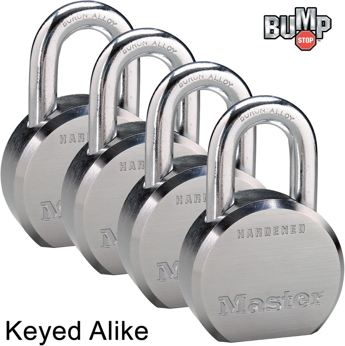 4 High Security Pro Series Keyed Alike Padlocks H52952