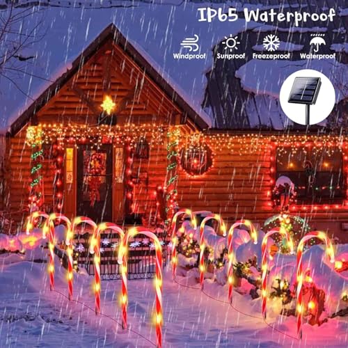 20 Pack Solar Candy Cane Lights R88824