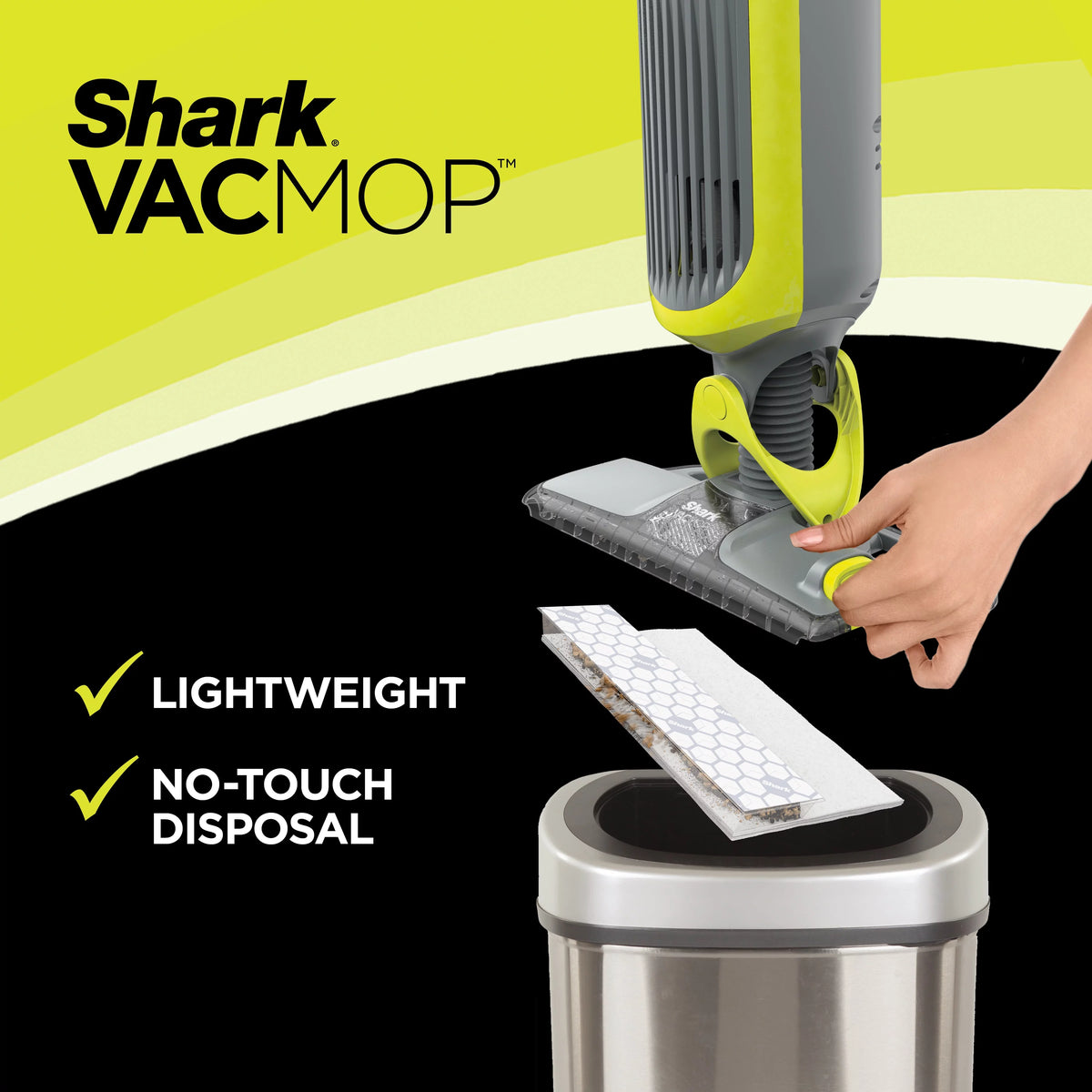 Cordless Hard Floor Vacuum Mop with Disposable Pad F539